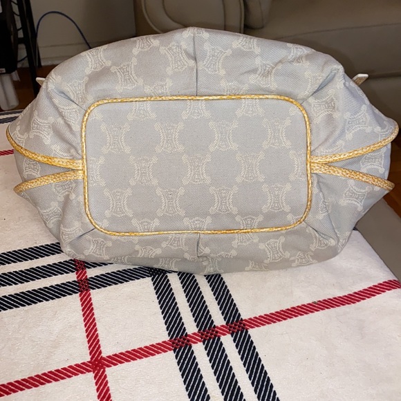 Authentic Celine Croc Embossed Triomphe bittersweet hobo bag - Picture 7 of 12